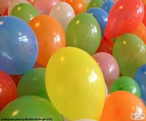 yapboz Balonlar parti için